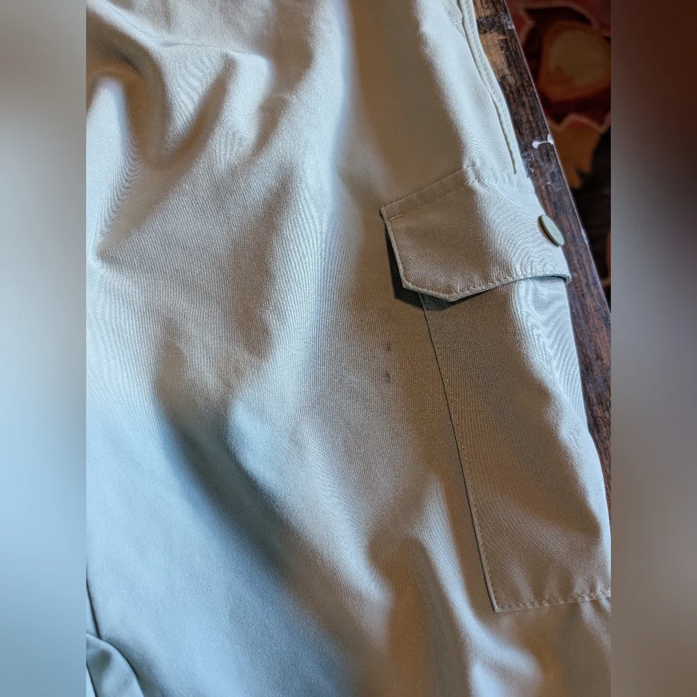 Cargo Pants Drawstring Waist Casual Lightweight Utility Trousers‎
